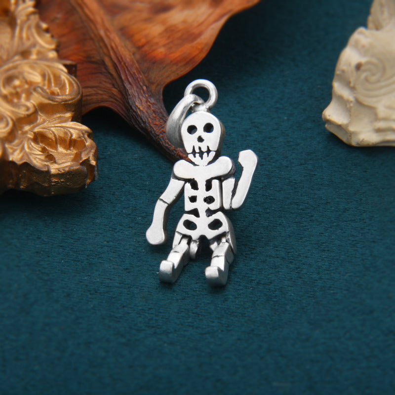 Impressionism Skull Skeleton Pendant