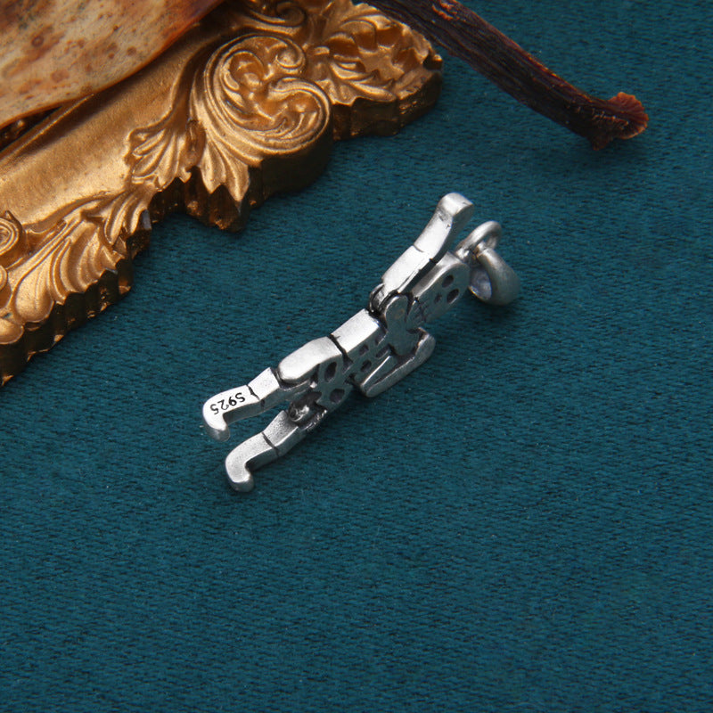 Impressionism Skull Skeleton Pendant