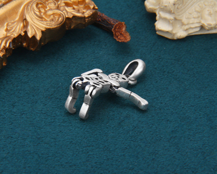 Impressionism Skull Skeleton Pendant