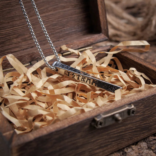 Runes Cube Necklace