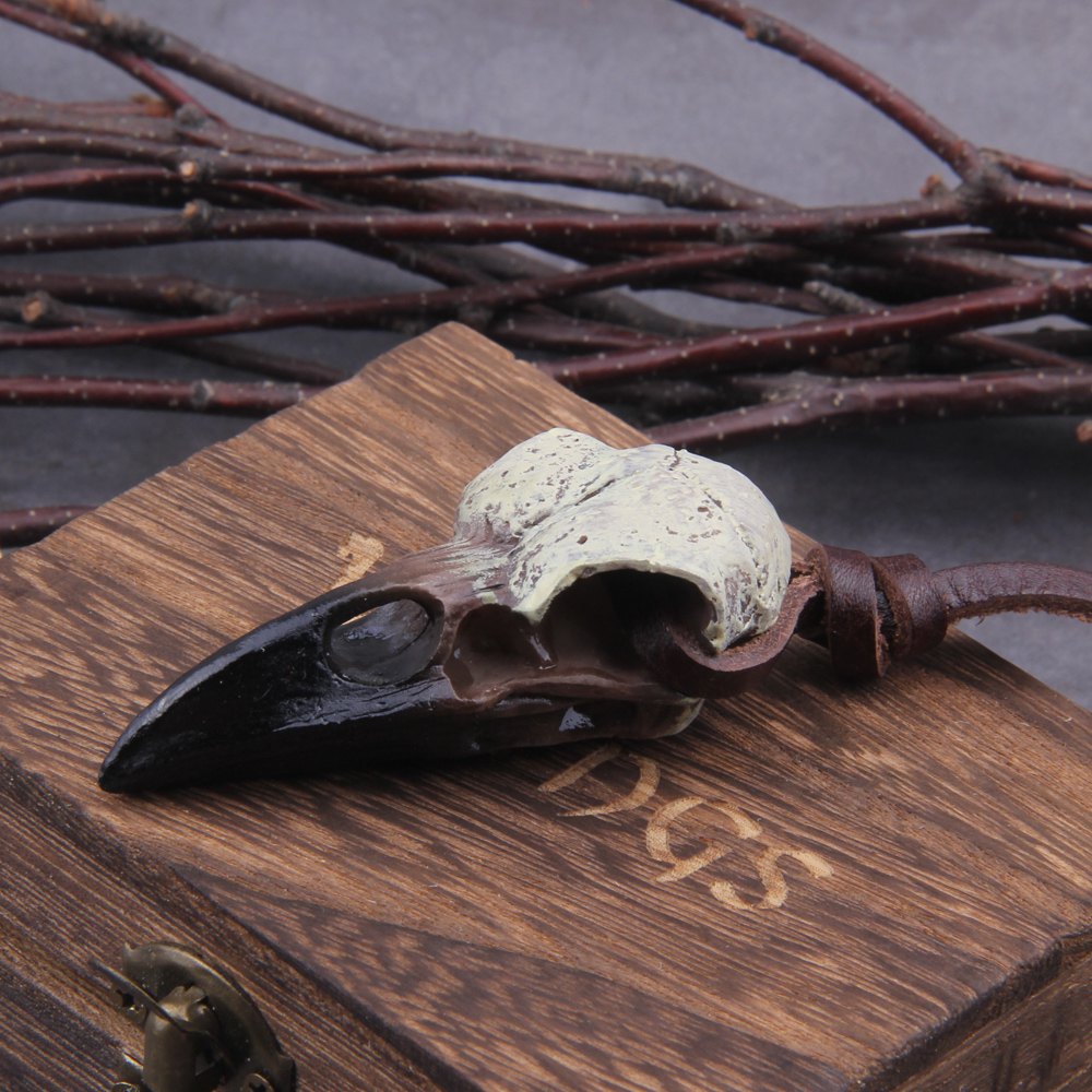 Raven Skull Necklace