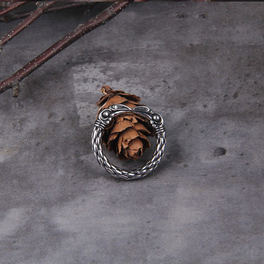 Two Entwined Ravens Ring