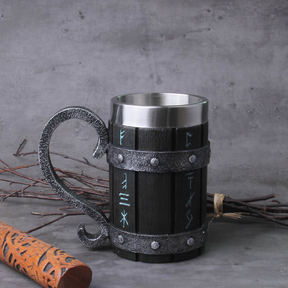 Viking Runes Beer Mug