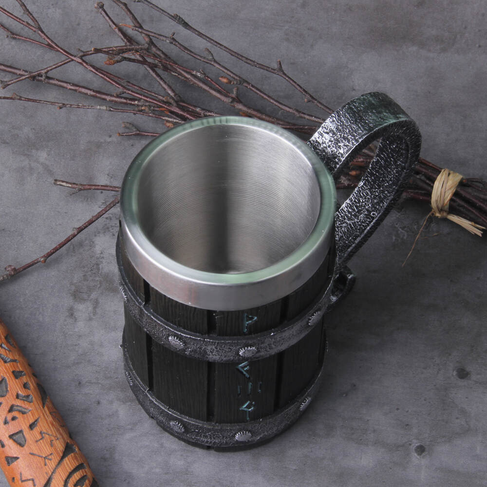 Viking Runes Beer Mug