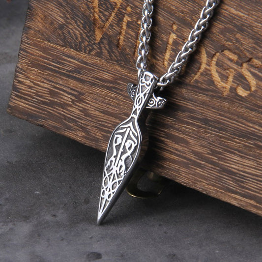 Viking Sword Spear Necklace