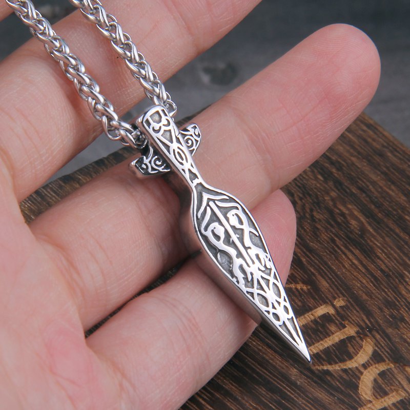 Viking Sword Spear Necklace