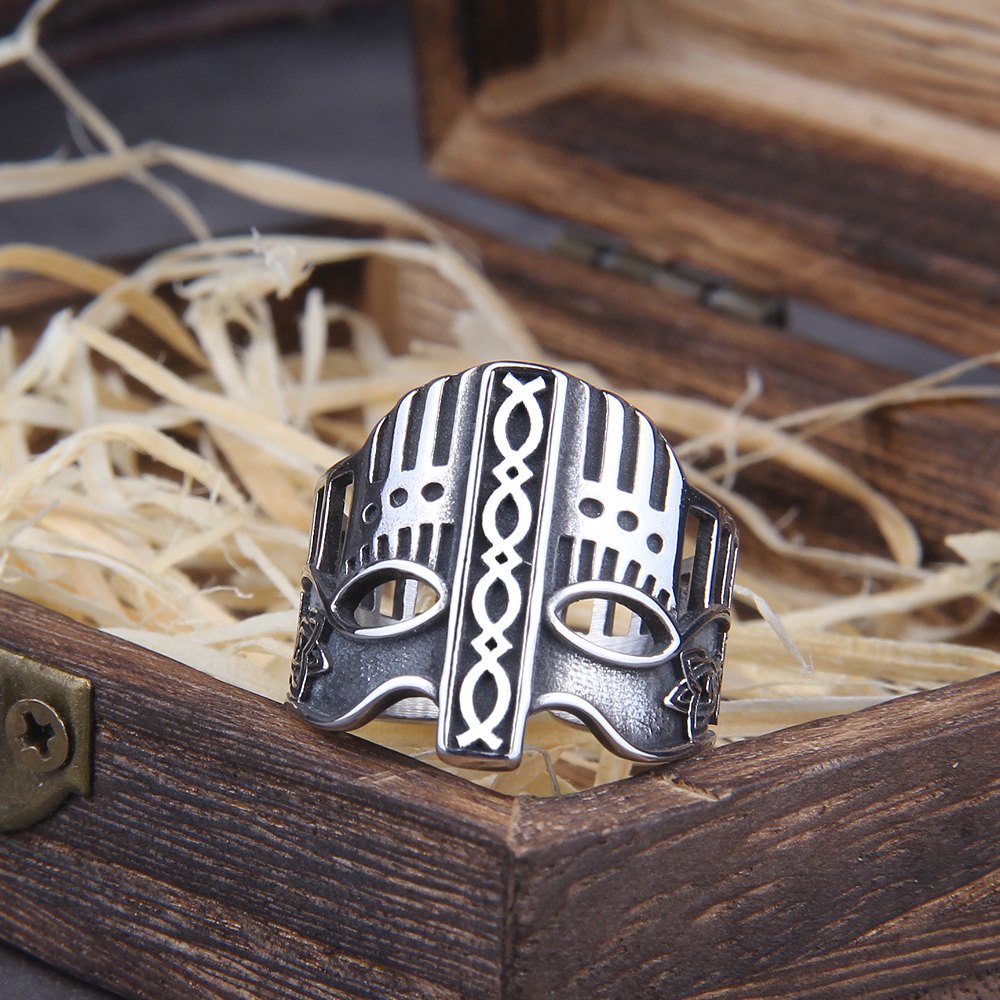 Warrior Helmet Ring