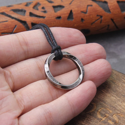 Runes Mobius Strip Pendant