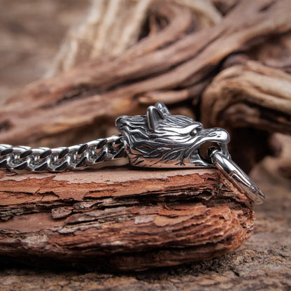 Fenrir Head Wolf Bracelet