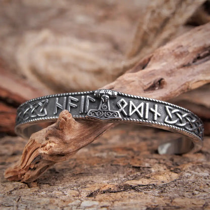 Nordic Runes Mjolnir Hammer Bracelet