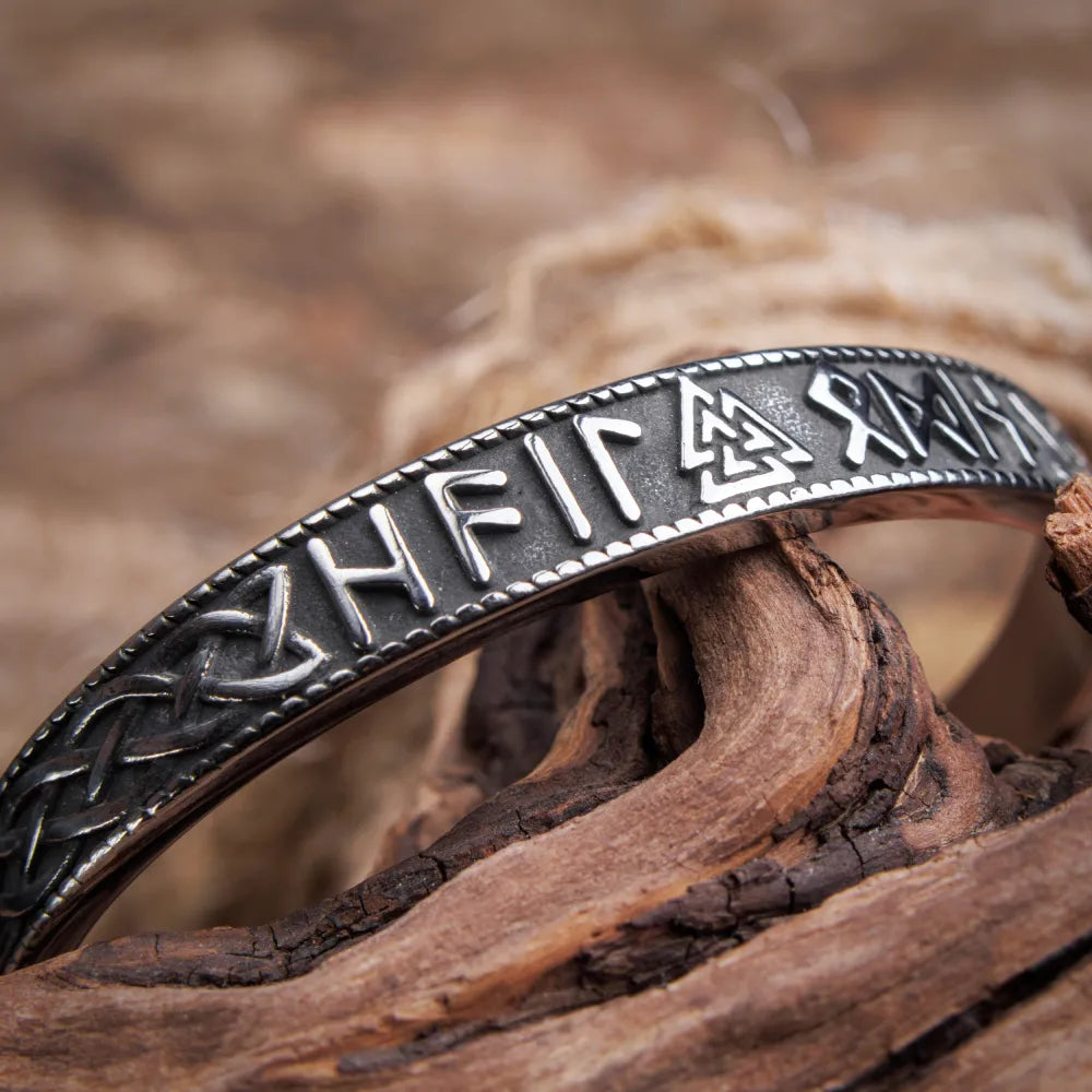 Nordic Runes Mjolnir Hammer Bracelet