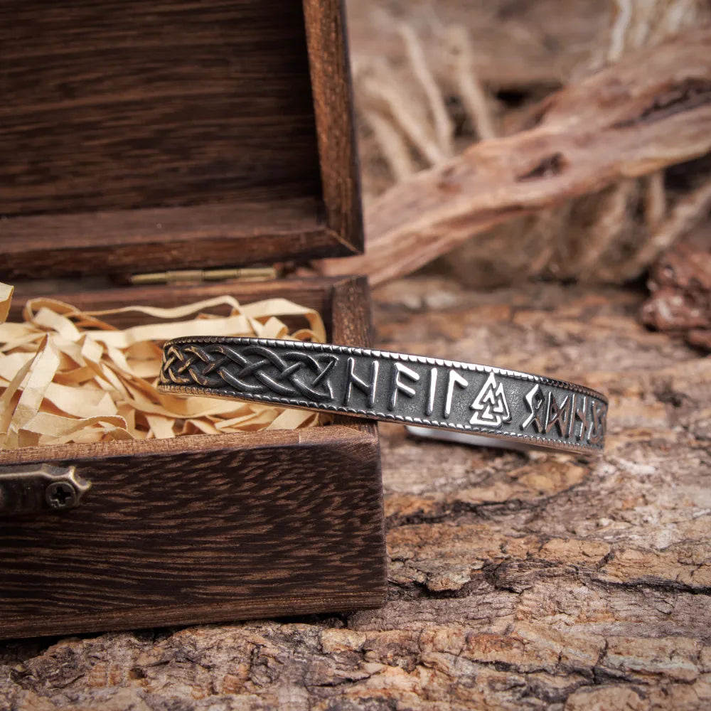 Nordic Runes Mjolnir Hammer Bracelet