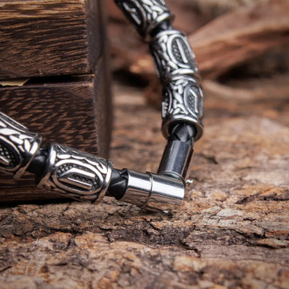 Viking Runes Beads Bracelet