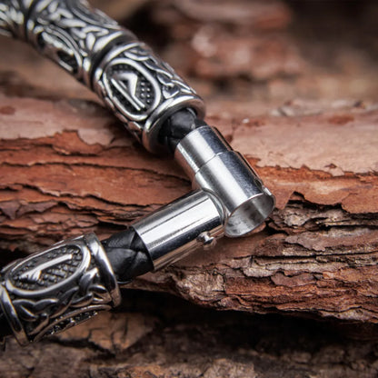 Viking Runes Beads Bracelet