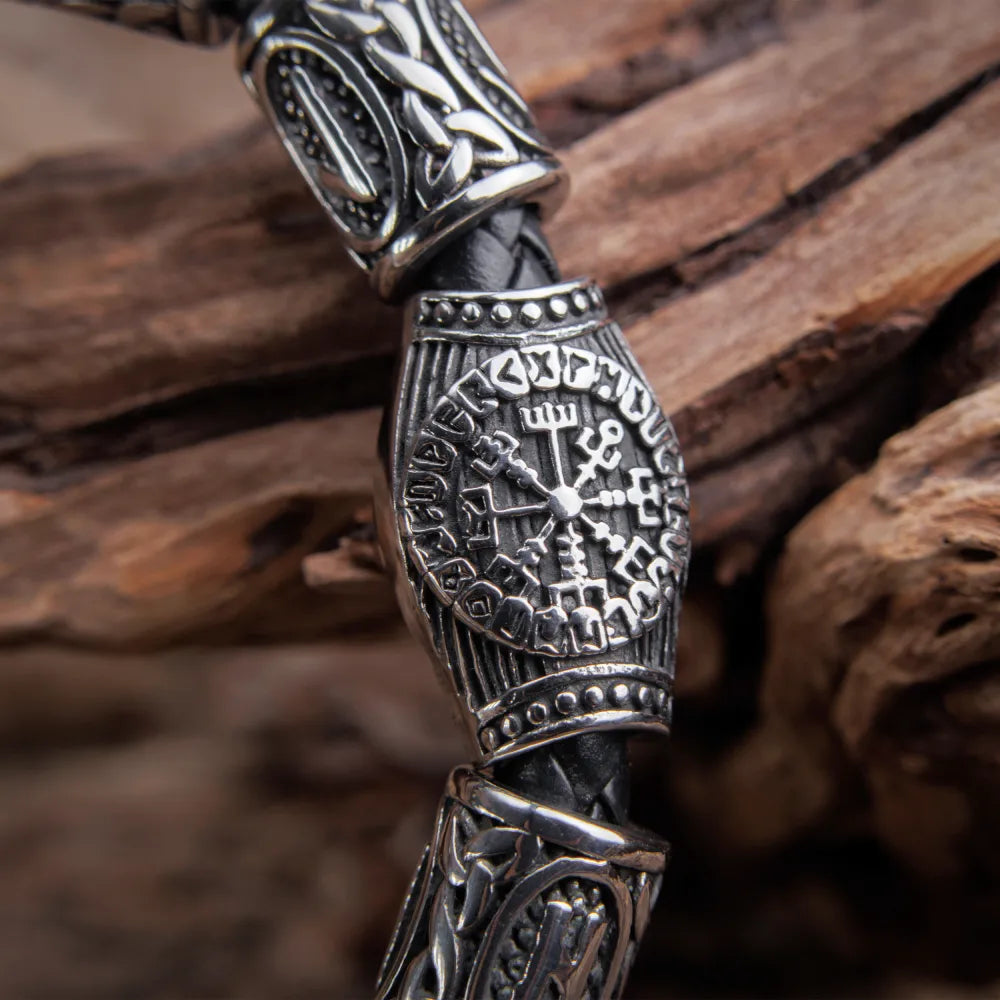 Viking Runes Beads Bracelet