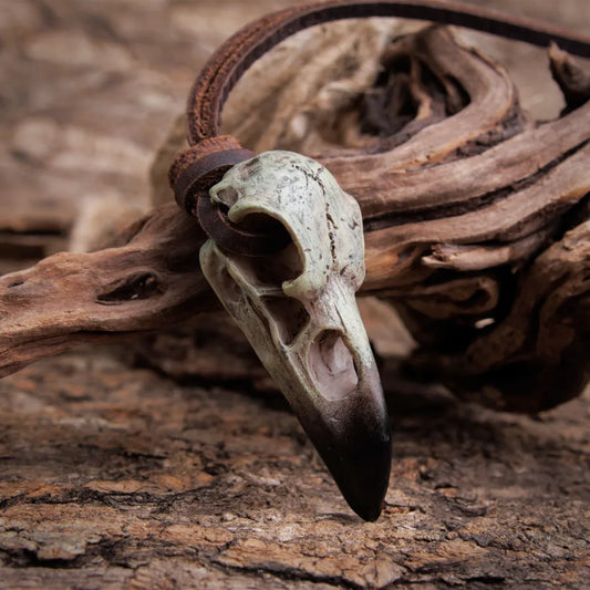 Raven Skull Necklace