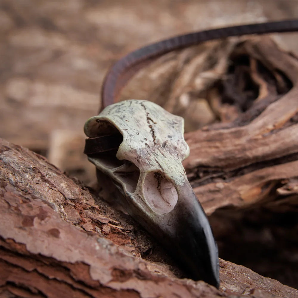 Raven Skull Necklace