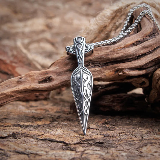 Viking Sword Spear Necklace