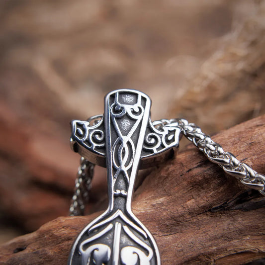 Viking Sword Spear Necklace