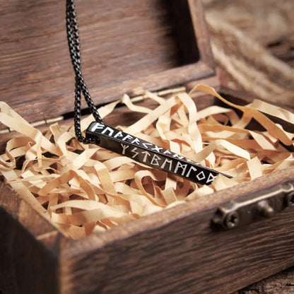 Runes Cube Necklace