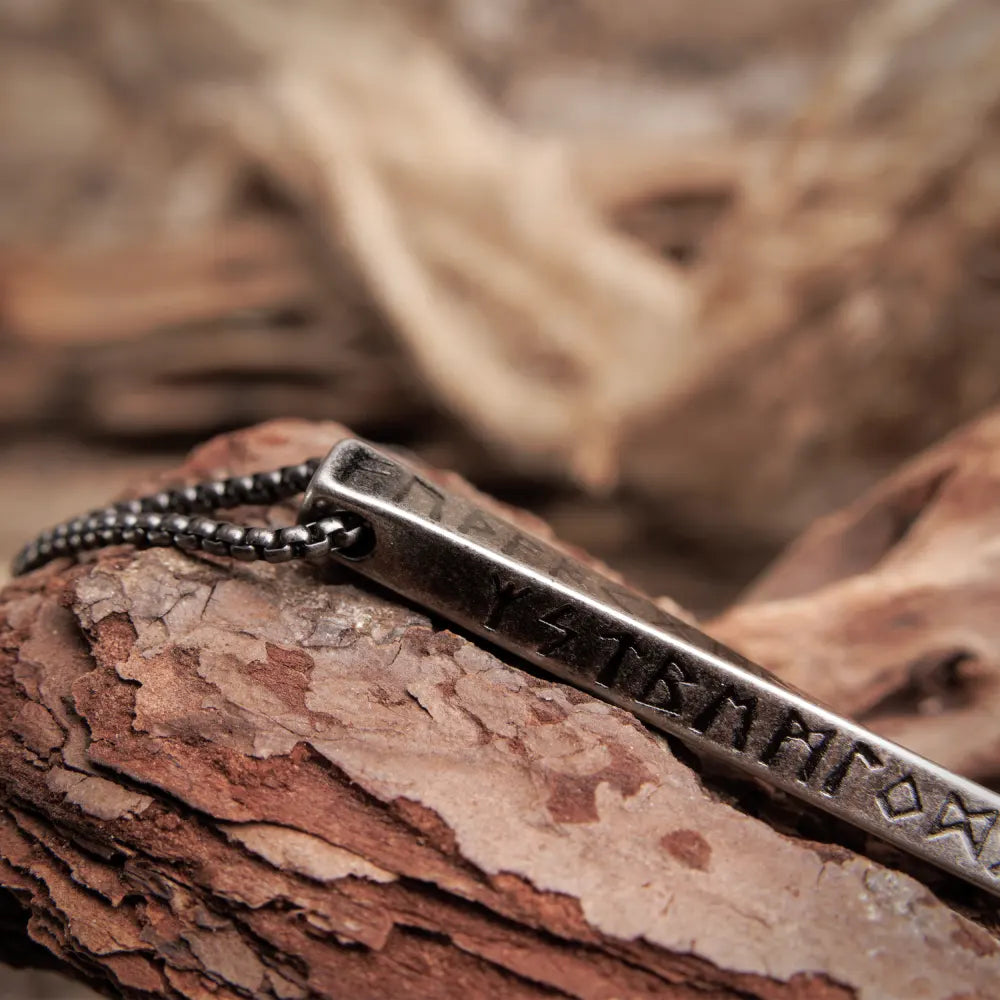 Runes Cube Necklace