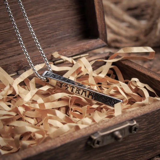 Runes Cube Necklace