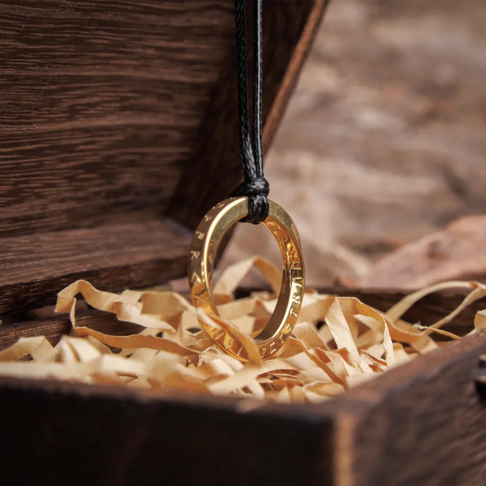 Runes Mobius Strip Pendant