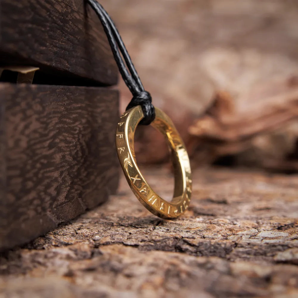 Runes Mobius Strip Pendant
