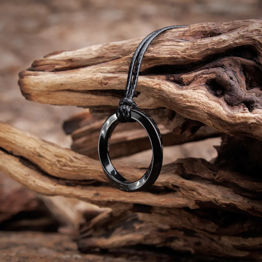 Runes Mobius Strip Pendant
