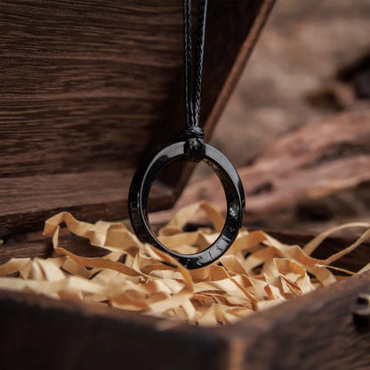 Runes Mobius Strip Pendant