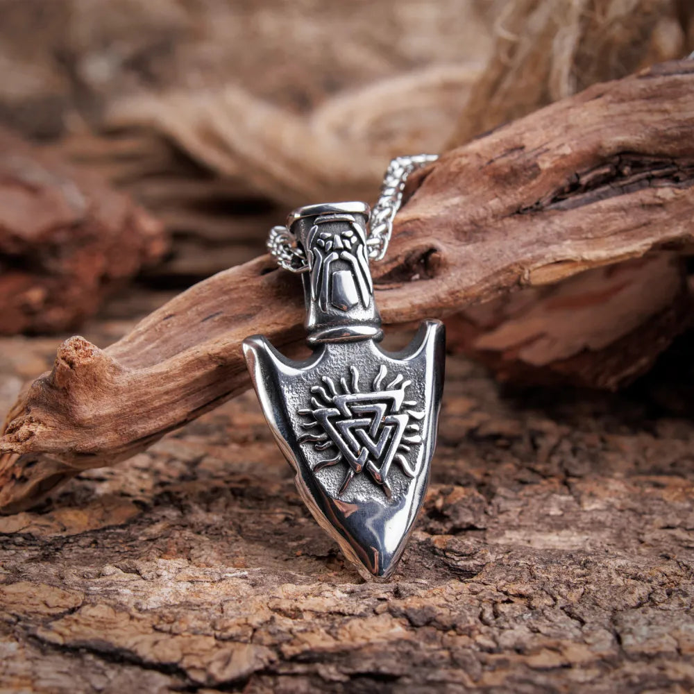 Valknut Path Necklace