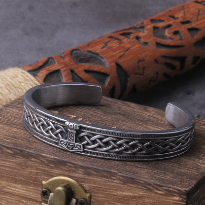 Nordic Runes Mjolnir Hammer Bracelet