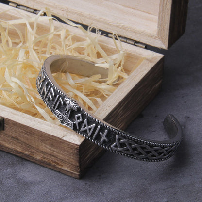 Nordic Runes Mjolnir Hammer Bracelet