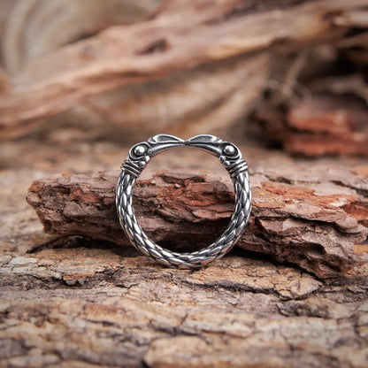 Two Entwined Ravens Ring