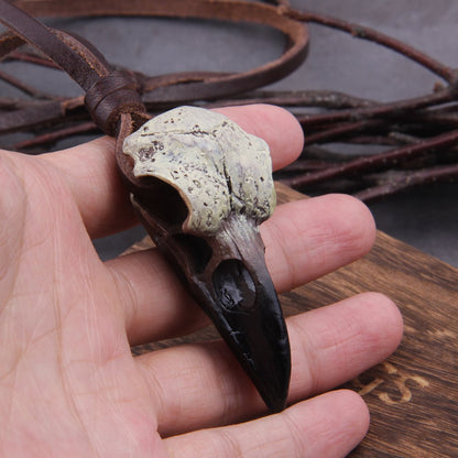 Raven Skull Necklace