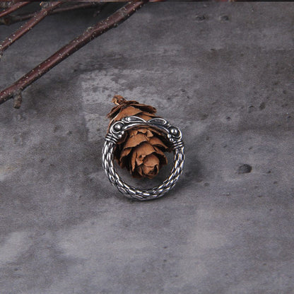 Two Entwined Ravens Ring