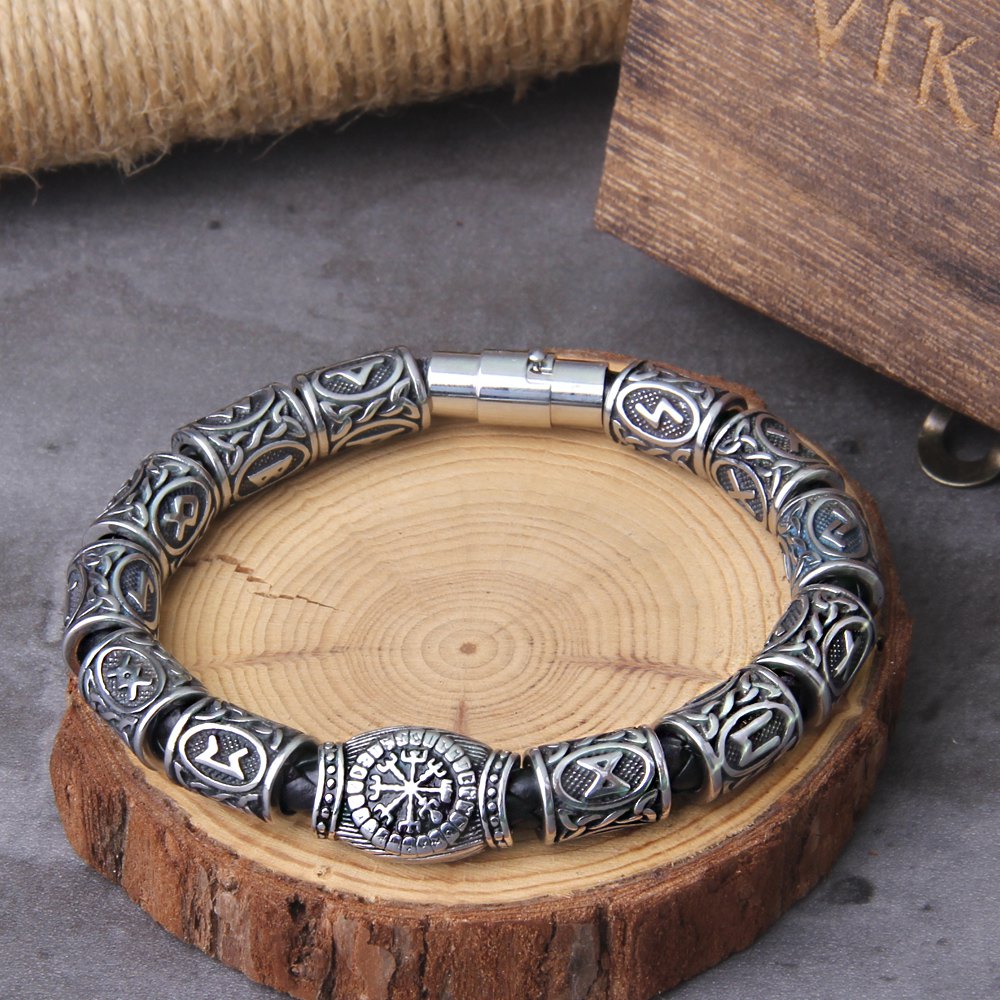 Viking Runes Beads Bracelet – VikingOath