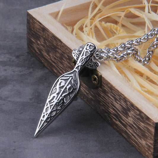 Viking Sword Spear Necklace