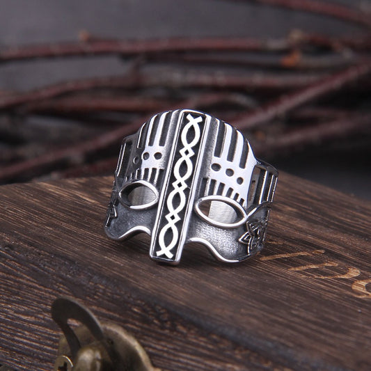 Warrior Helmet Ring